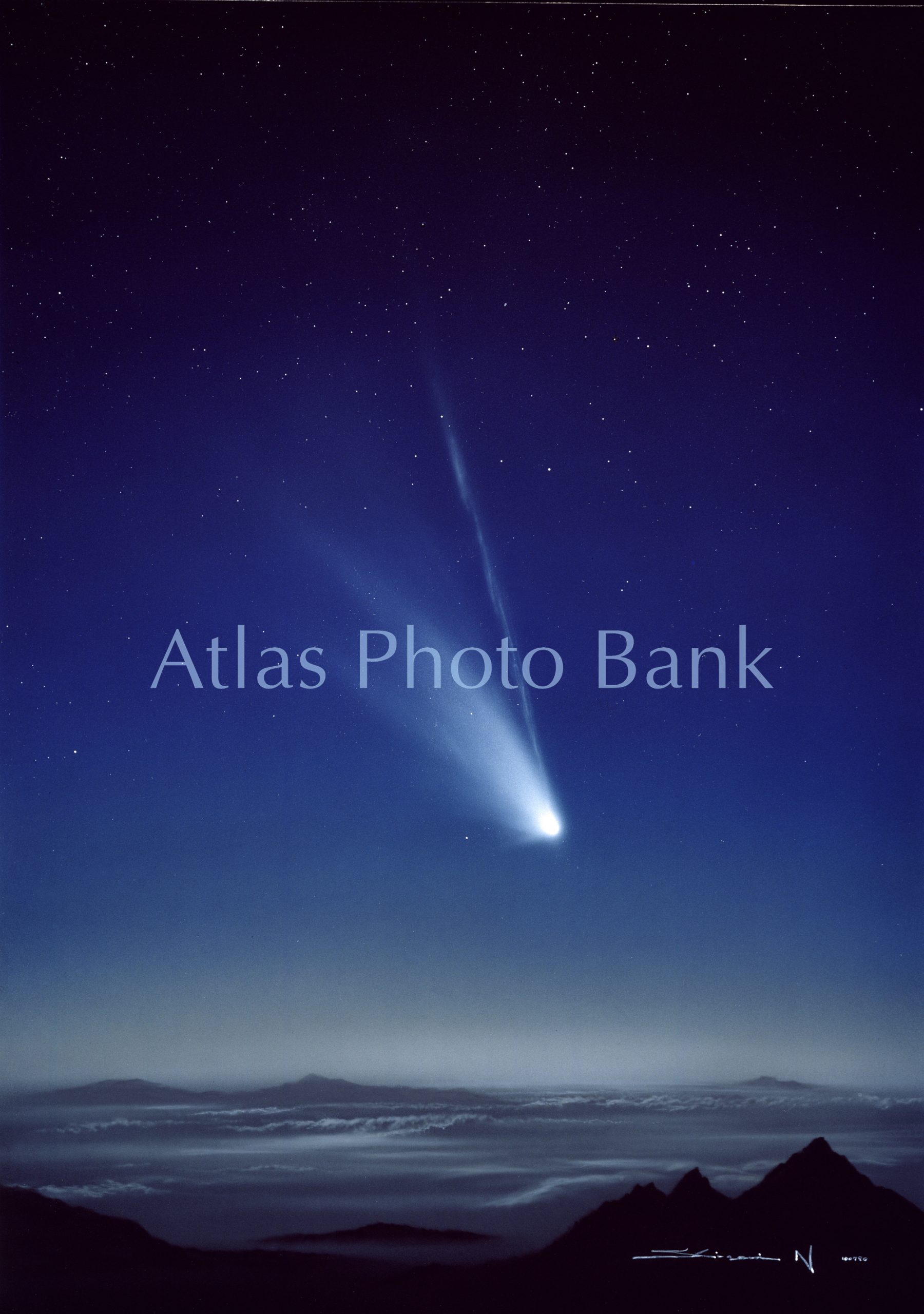 CMP-100-オースチン彗星の想像図