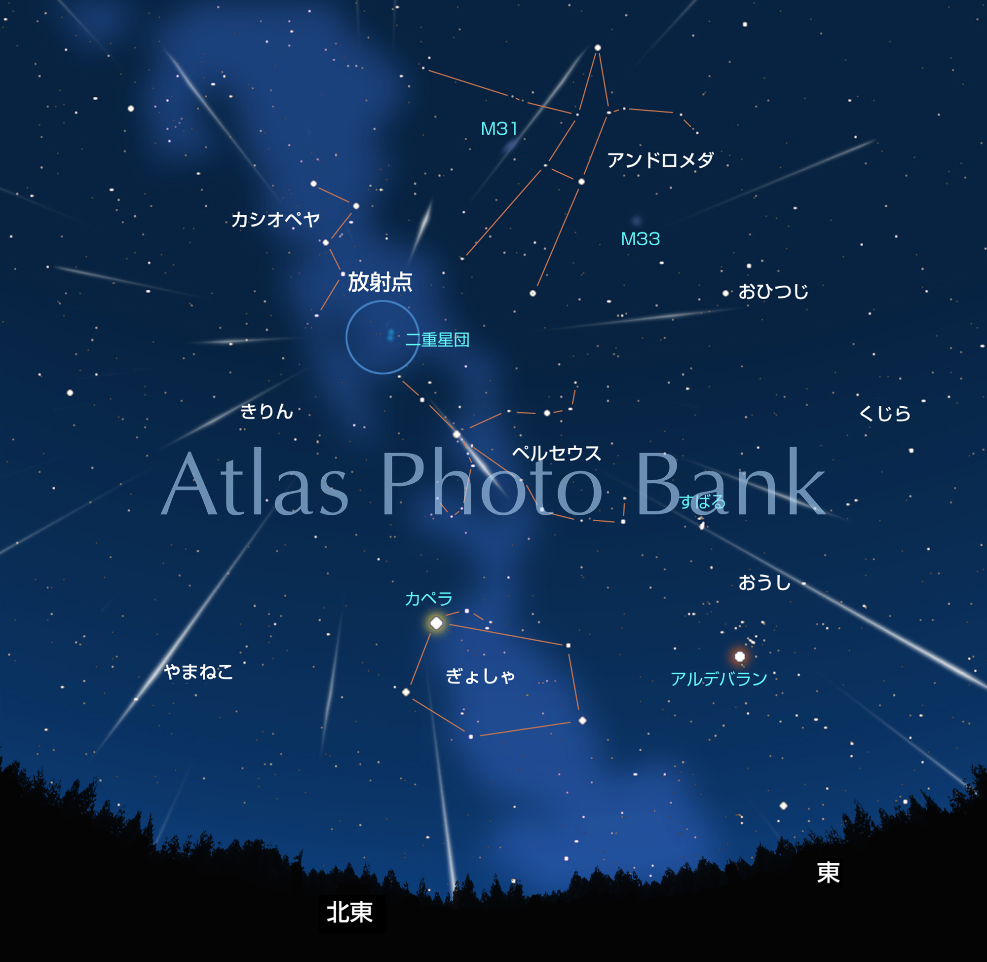 CMP-120-ペルセウス座流星群の放射点