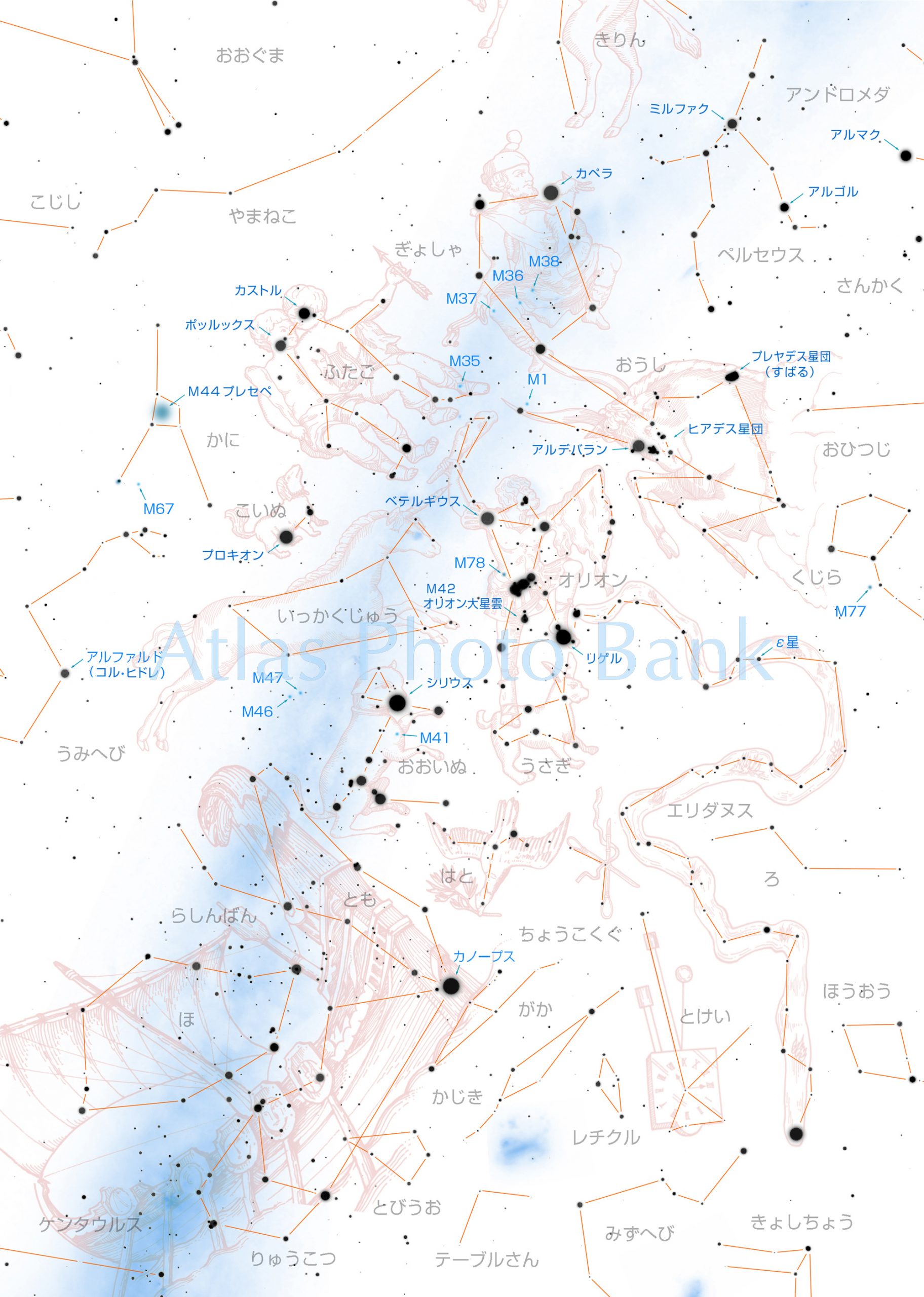 CR-4SF-028-冬の星座-白図