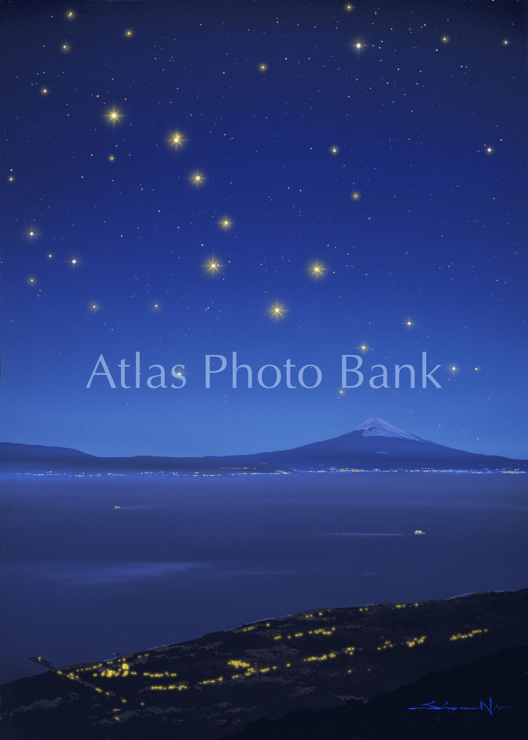 GI-017-富士山と北斗七星