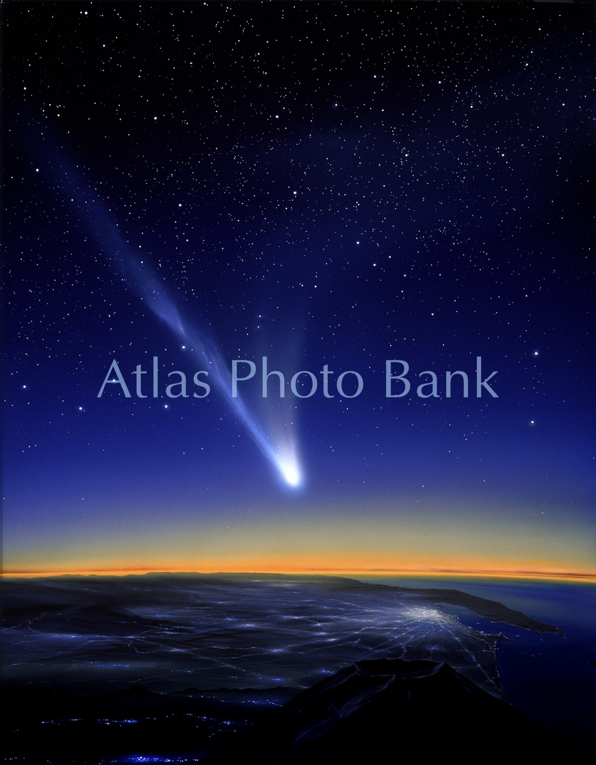GI-046-大都市の上空に輝く大彗星