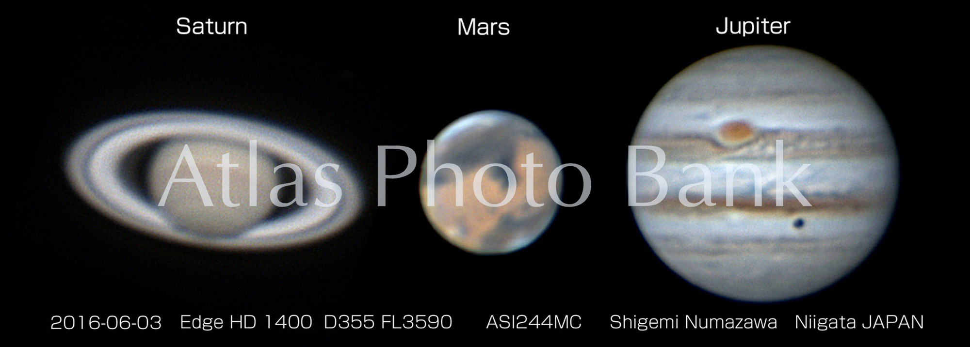 SOP-018-同じ倍率で見た木星･土星･火星