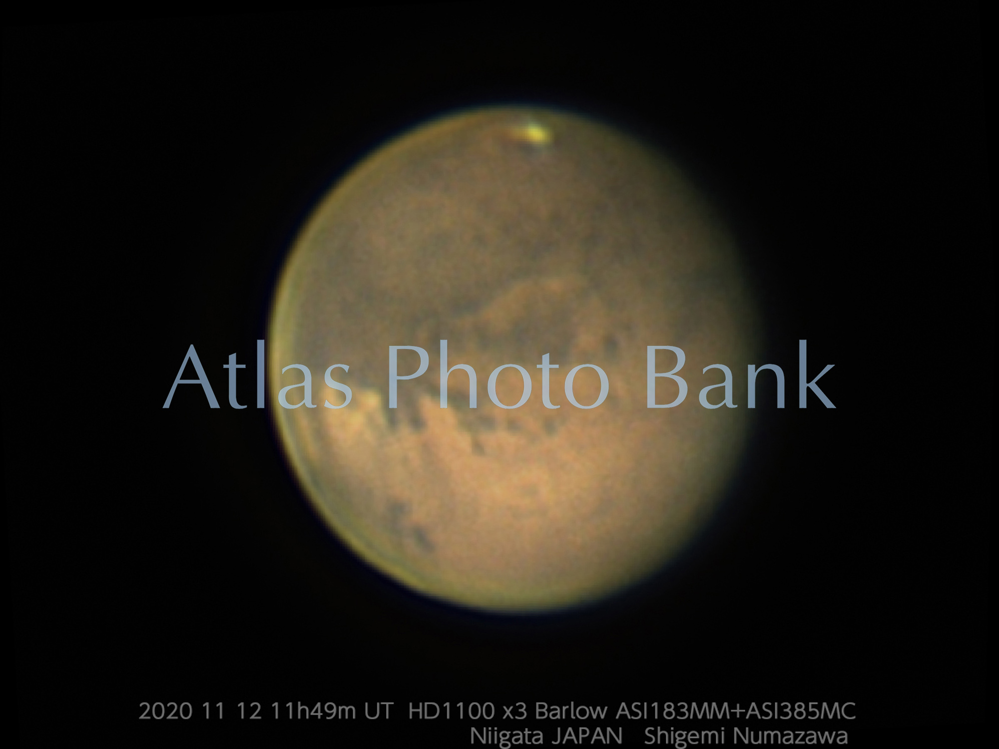 SOP-028-2020年の最接近後の火星（太陽湖）