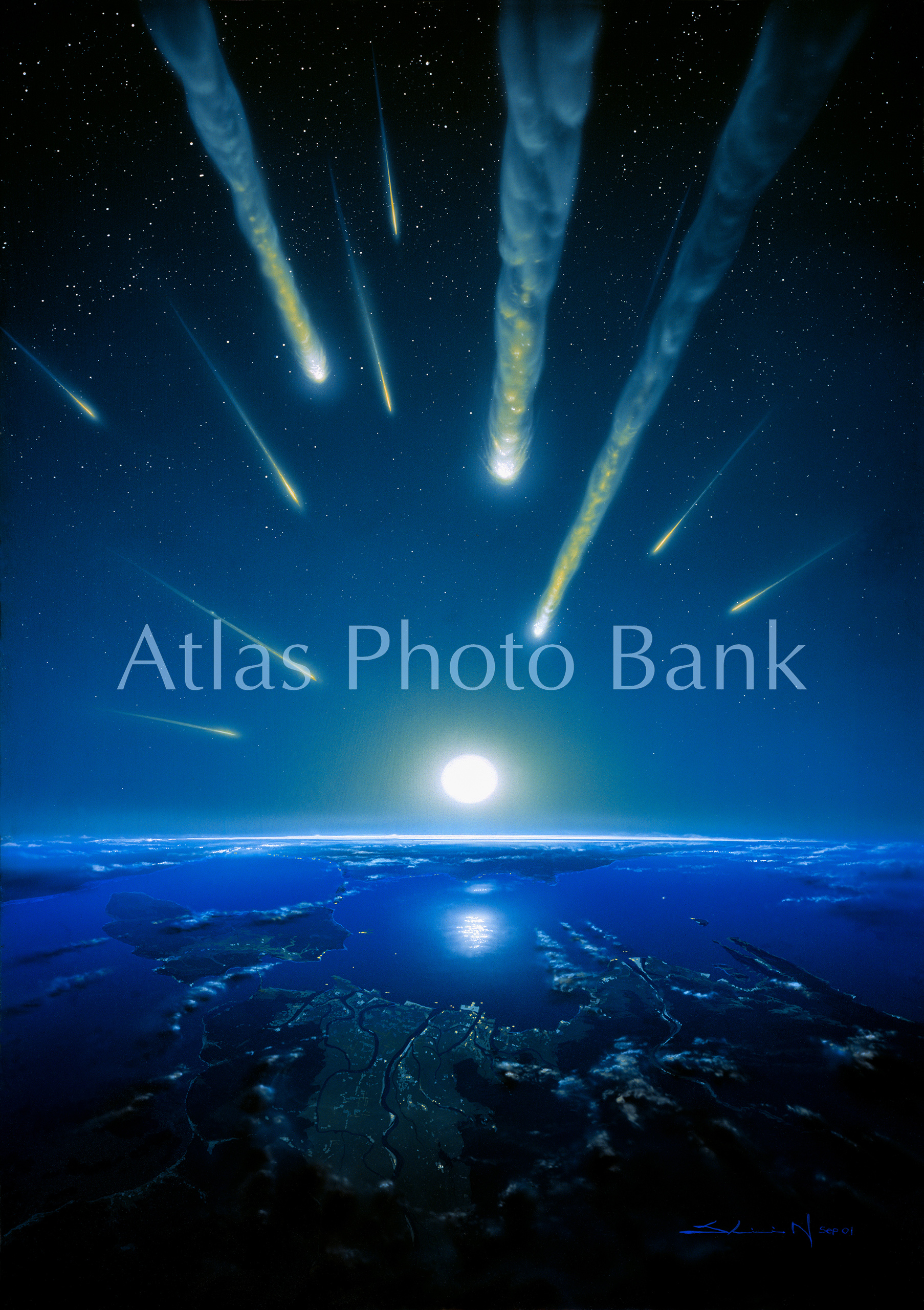 SS-045-地球に落下する隕石群-徳島