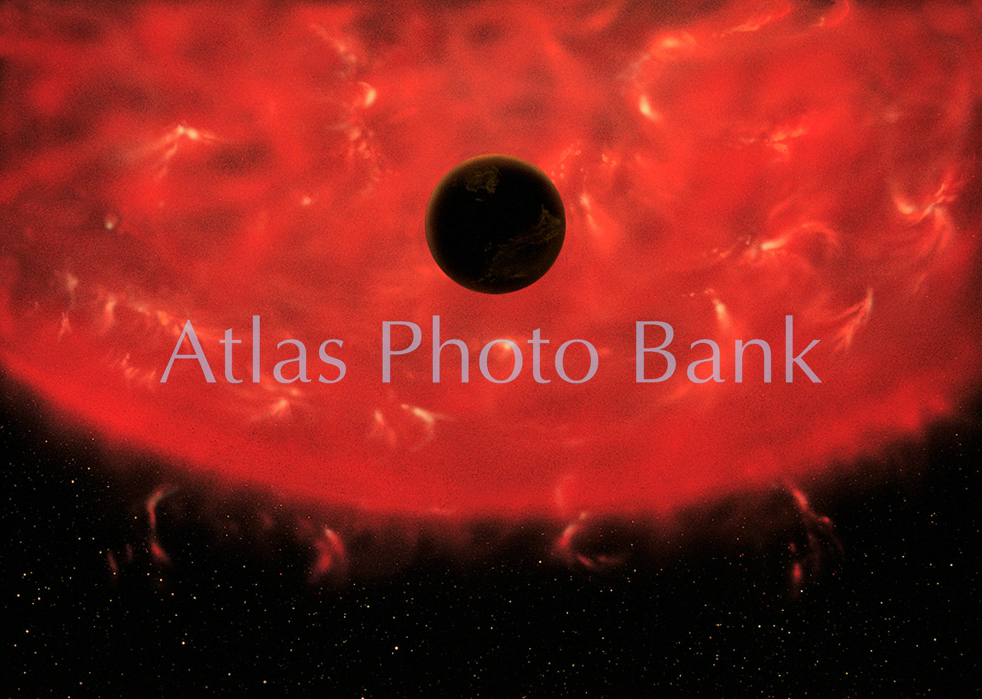 SS-057-2-巨大な太陽に焼かれる地球