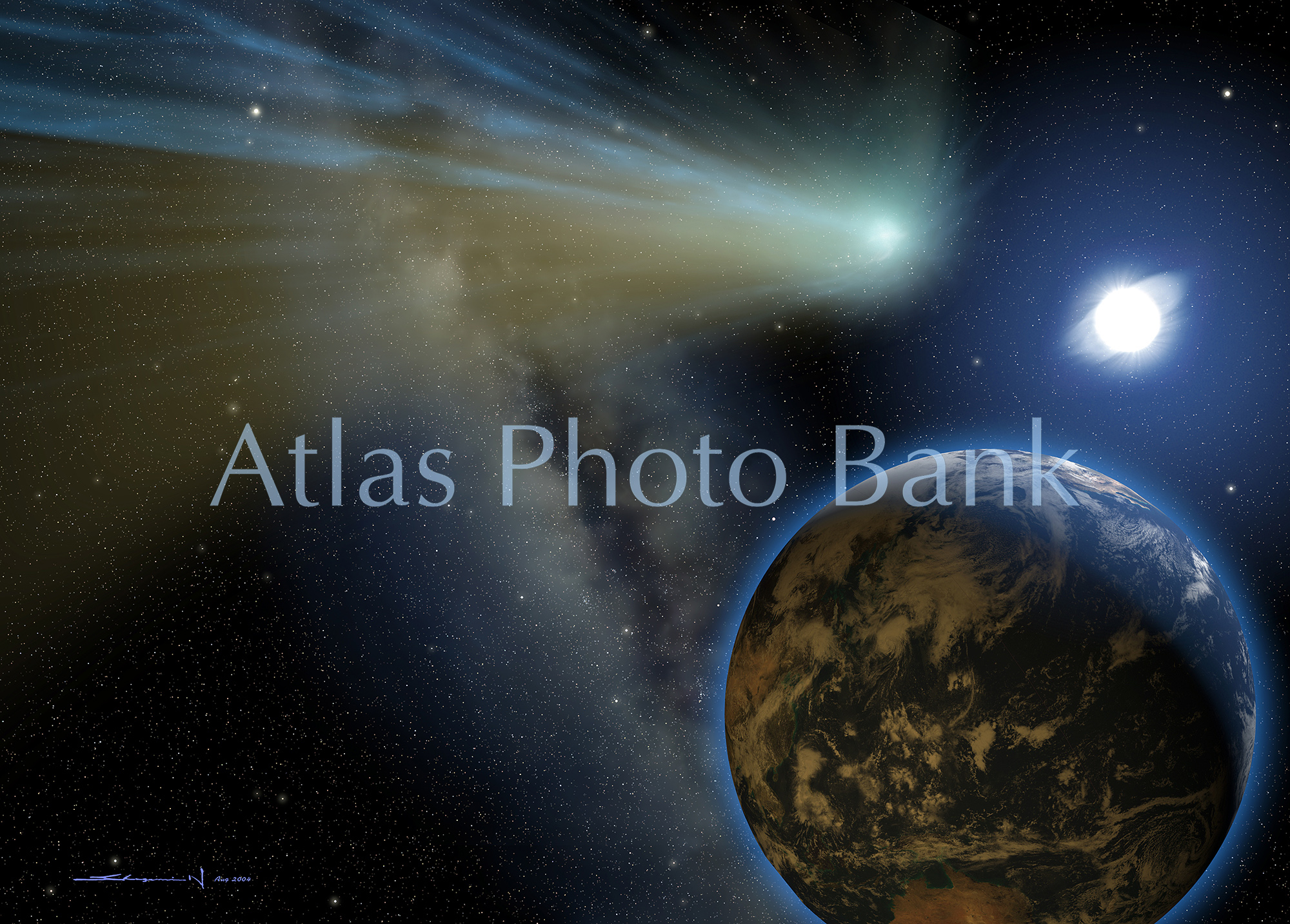 SS-151-地球を通過する彗星