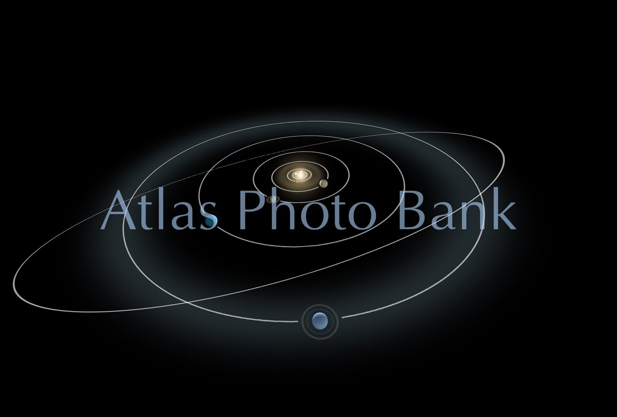 SS-198-惑星と冥王星の軌道